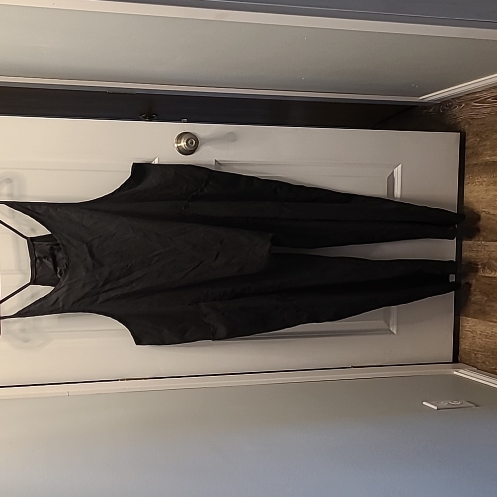 Two pull-on jumpers. One tan and one charcoal.